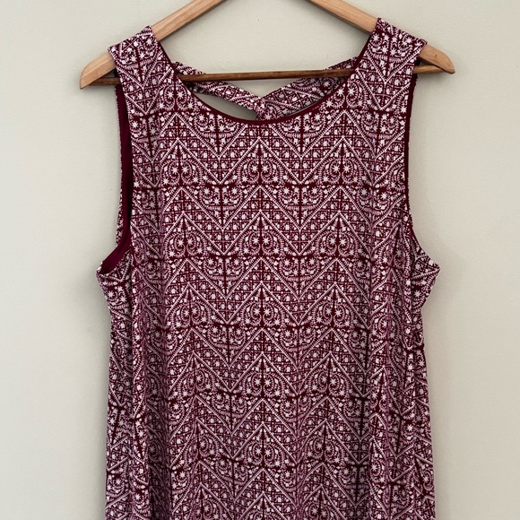 Magnolia Grace Red Alaina Knit Sleeveless Dress Size XLarge - Picture 2 of 5